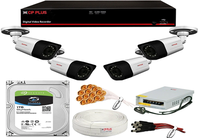 CP Plus 4 channel CCTV kit home office package Delhi