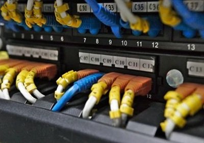 Patch panel 24 port network rack Delhi installation
